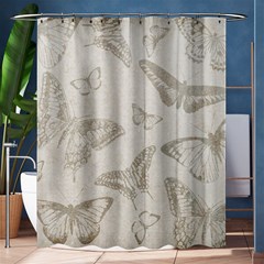 Butterfly Background Vintage Shower Curtain 60  X 72  (medium)  by Nexatart