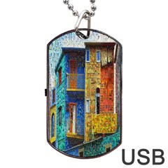 Buenos Aires Travel Dog Tag USB Flash (One Side)