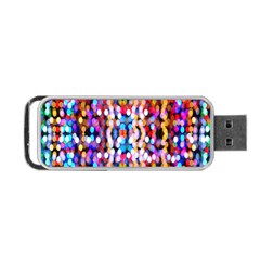 Bokeh Abstract Background Blur Portable Usb Flash (two Sides) by Nexatart