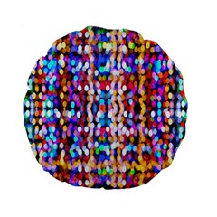 Bokeh Abstract Background Blur Standard 15  Premium Flano Round Cushions by Nexatart