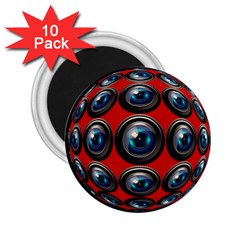 Camera Monitoring Security 2 25  Magnets (10 Pack)  by Nexatart