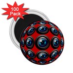 Camera Monitoring Security 2.25  Magnets (100 pack)  Front