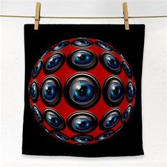 Camera Monitoring Security Face Towel by Nexatart