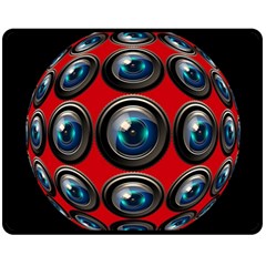 Camera Monitoring Security Fleece Blanket (medium)  by Nexatart