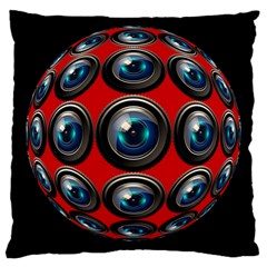 Camera Monitoring Security Large Cushion Case (one Side) by Nexatart