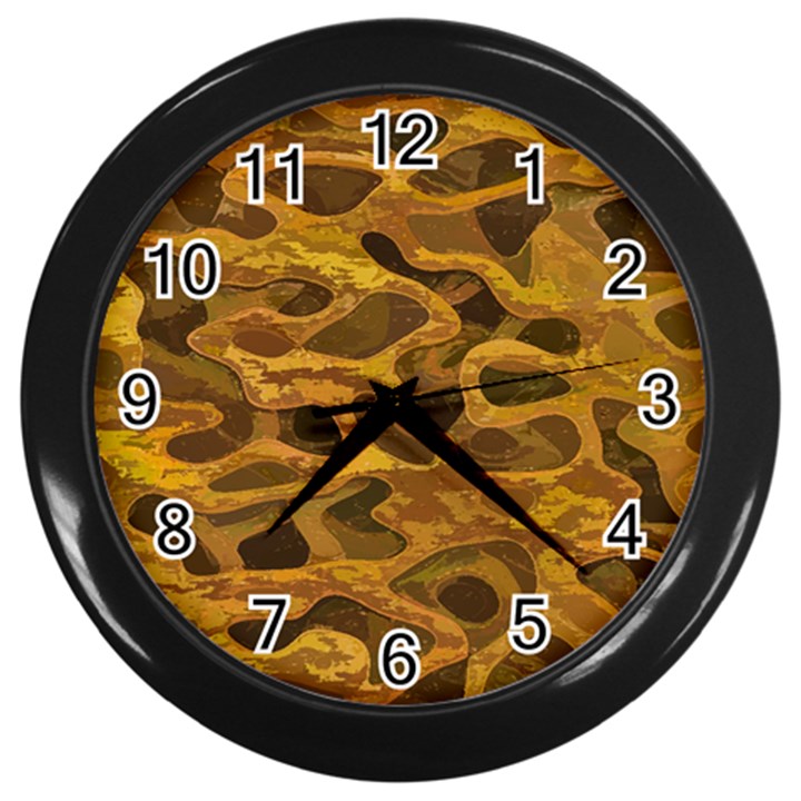 Camo Wall Clocks (Black)