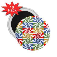 Candy Pattern  2 25  Magnets (10 Pack)  by Nexatart