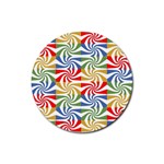 Candy Pattern  Rubber Coaster (Round)  Front