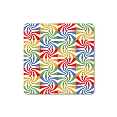 Candy Pattern  Square Magnet