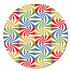 Candy Pattern  Magnet 5  (round)