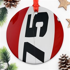 Car Auto Speed Vehicle Automobile Ornament (round) by Nexatart