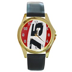 Car Auto Speed Vehicle Automobile Round Gold Metal Watch by Nexatart