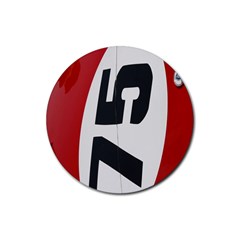 Car Auto Speed Vehicle Automobile Rubber Coaster (round)  by Nexatart