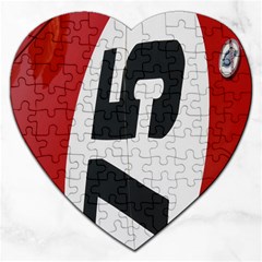 Car Auto Speed Vehicle Automobile Jigsaw Puzzle (heart) by Nexatart