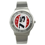 Car Auto Speed Vehicle Automobile Stainless Steel Watch Front