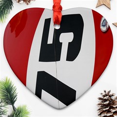 Car Auto Speed Vehicle Automobile Heart Ornament (two Sides) by Nexatart