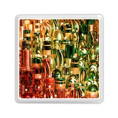 Candles Christmas Market Colors Memory Card Reader (square)  by Nexatart