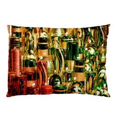 Candles Christmas Market Colors Pillow Case (two Sides) by Nexatart