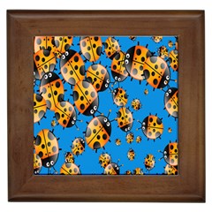 Cartoon Ladybug Framed Tiles