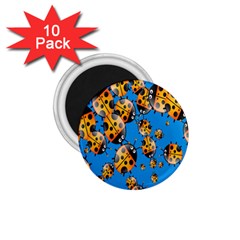 Cartoon Ladybug 1.75  Magnets (10 pack) 