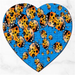 Cartoon Ladybug Jigsaw Puzzle (Heart)