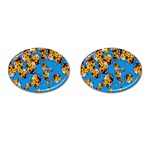 Cartoon Ladybug Cufflinks (Oval) Front(Pair)