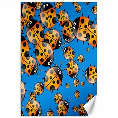 Cartoon Ladybug Canvas 24  x 36 