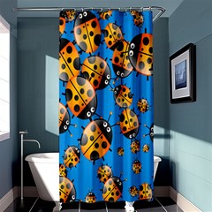 Cartoon Ladybug Shower Curtain 36  x 72  (Stall) 