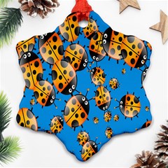 Cartoon Ladybug Ornament (Snowflake)