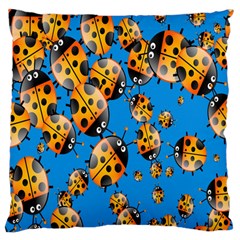 Cartoon Ladybug Large Cushion Case (Two Sides)