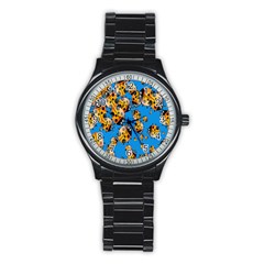 Cartoon Ladybug Stainless Steel Round Watch