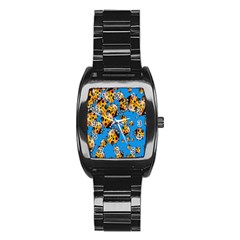 Cartoon Ladybug Stainless Steel Barrel Watch