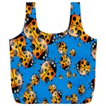 Cartoon Ladybug Full Print Recycle Bags (L)  Front