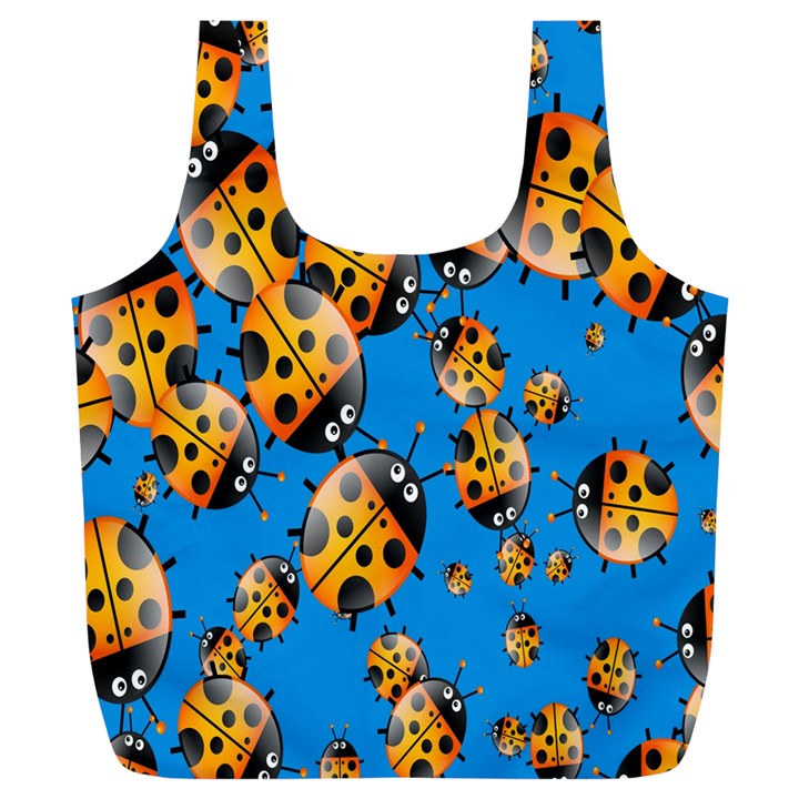 Cartoon Ladybug Full Print Recycle Bags (L) 