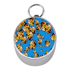 Cartoon Ladybug Mini Silver Compasses