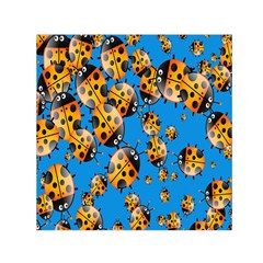 Cartoon Ladybug Small Satin Scarf (Square)