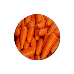 Carrots Vegetables Market Rubber Round Coaster (4 Pack)  by Nexatart