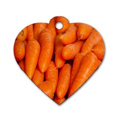 Carrots Vegetables Market Dog Tag Heart (two Sides) by Nexatart