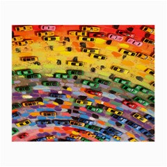 Car Painting Modern Art Small Glasses Cloth by Nexatart