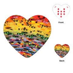 Car Painting Modern Art Playing Cards (heart)  by Nexatart