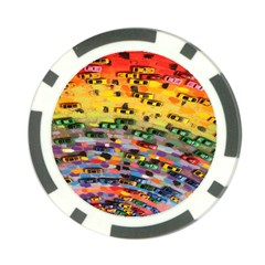 Car Painting Modern Art Poker Chip Card Guard (10 Pack) by Nexatart