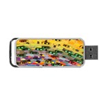 Car Painting Modern Art Portable USB Flash (One Side) Front