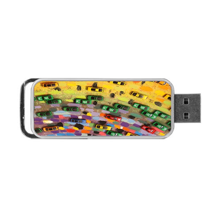 Car Painting Modern Art Portable USB Flash (One Side)