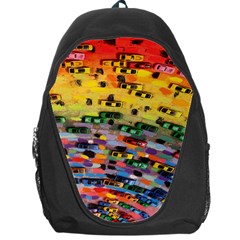 Car Painting Modern Art Backpack Bag by Nexatart