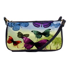 Butterfly Painting Art Graphic Shoulder Clutch Bags by Nexatart