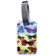 Butterfly Painting Art Graphic Luggage Tags (two Sides) by Nexatart