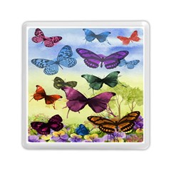 Butterfly Painting Art Graphic Memory Card Reader (square)  by Nexatart