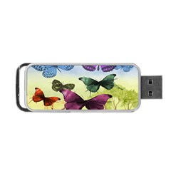 Butterfly Painting Art Graphic Portable Usb Flash (one Side) by Nexatart