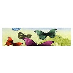 Butterfly Painting Art Graphic Satin Scarf (oblong) by Nexatart