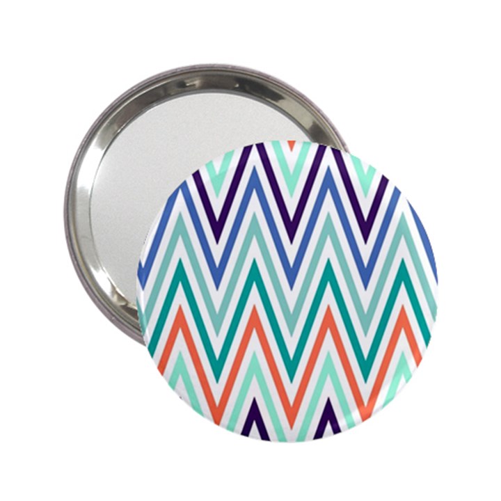 Chevrons Colourful Background 2.25  Handbag Mirrors